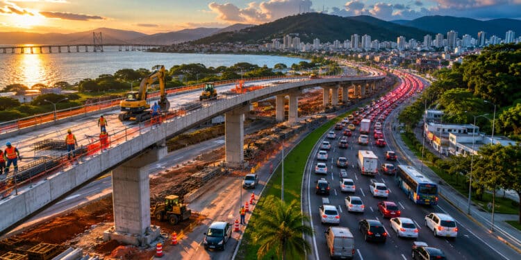 Megainvestimento de R$ 26,5 milhões promete reduzir congestionamentos no maior ponto crítico do trânsito de Florianópolis