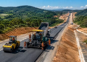 Obras de implantação e pavimentação da SC-350 chegam a 81% após mais de dez anos de espera e investimento de R$ 200 milhões para mais segurança viária e redução no tempo de deslocamento