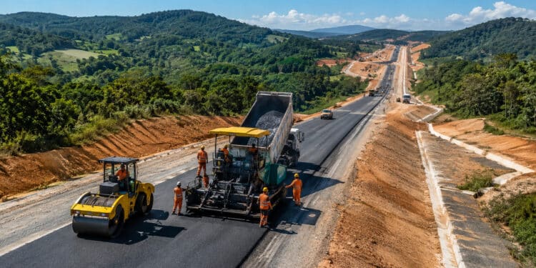 Obras de implantação e pavimentação da SC-350 chegam a 81% após mais de dez anos de espera e investimento de R$ 200 milhões para mais segurança viária e redução no tempo de deslocamento