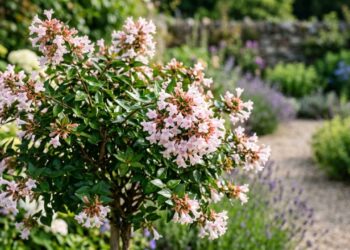 Planta arbustiva de flores suaves que resiste ao frio e mantém o jardim bonito o ano todo