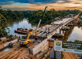 Nova ponte sobre o Igarapé Aristides em Feijó avança com investimento de R$ 7,5 milhões do Acre e promete melhorar acesso e circulação de pessoas e serviços