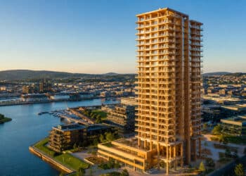 Este país da Europa está construindo o maior arranha-céu de madeira e impressiona pelo tamanho com 21 pavimentos e 55 apartamentos