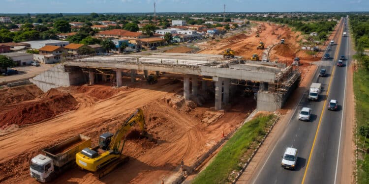 Construção da Travessia Urbana de Imperatriz acelera com investimento de R$ 284 milhões e nova etapa das obras avança na BR-010 no Maranhão