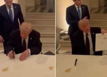 Acordo assinado por Trump com o Irã na França promete encerrar a guerra e liberar o Estreito de Ormuz