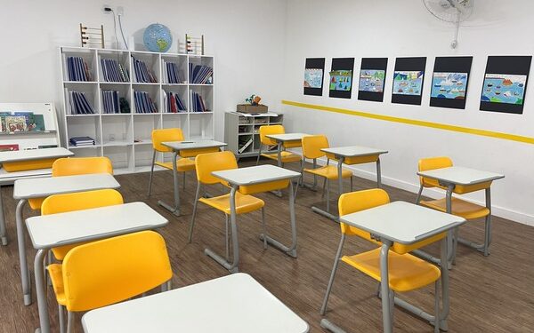 Sala de aula na Escola Tarsila do Amaral, em São Paulo. Imagem ilustrativa. — Foto: Luiza Tenente/g1