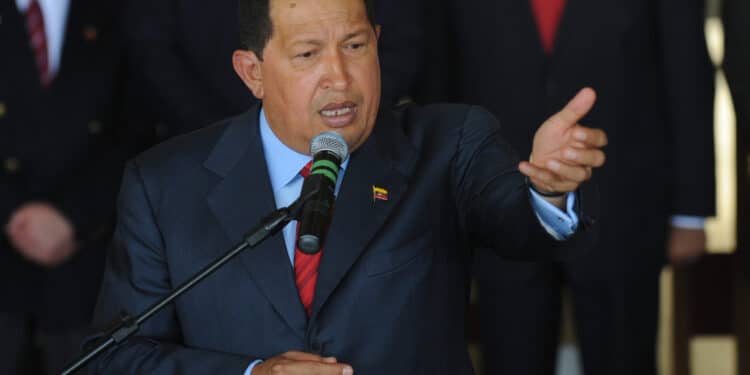 Antonio Cruz/ABr Brasília - O presidente da Venezuela, Hugo Chávez, durante coletiva à imprensa