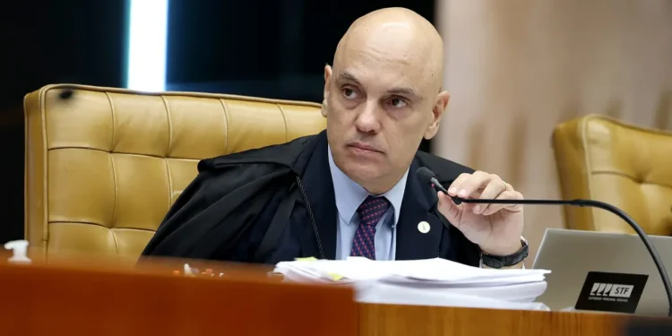 O ministro Alexandre de Moraes, durante sessão do STF (Luiz Silveira/STF)