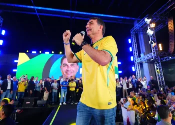 O senador e pré-candidato a presidente Flávio Bolsonaro (PL-RJ) (Vittor Sales/Divulgação pré-campanha Flávio Bolsonaro/Divulgação)