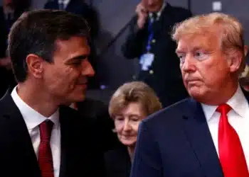 Pedro Sánchez e Donald Trump  • Francois Lenoir/Reuters via CNN Newsource