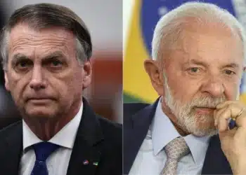 O ex-presidente Jair Bolsonaro, do PL, e o presidente Luiz Inácio Lula da Silva, do PT  • Reprodução