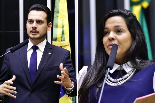 Nivaldo Albuquerque (Republicanos-AL) e Priscila Costa (PL-CE) — Foto: Arquivo e Zeca Ribeiro/Câmara dos Deputados