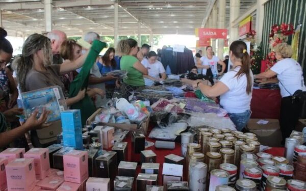 Bazar reúne produtos da Receita Federal com preços abaixo do mercado em Campo Grande. — Foto: Redes sociais/ Reprodução