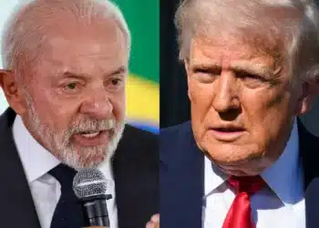 O presidente do Brasil, Luiz Inácio Lula da Silva; e o presidente dos Estados Unidos, Donald Trump (Fabio Rodrigues Pozzebom/Agência Brasil/MANDEL NGAN/AFP)