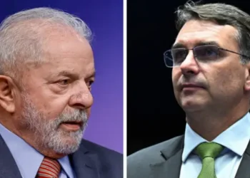 Luiz Inacio Lula da Silva e Flavio Bolsonaro sao pre-candidatos a Presidencia da Republica | Foto: Montagem da Revista Oeste, a partir de imagens de Ricardo
Stuckert e Jefferson Rudy/Agencia Senado