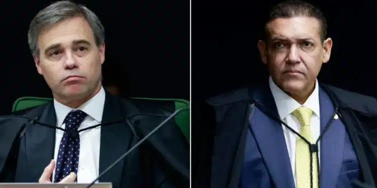 Os ministros André Mendonça e Kássio Nunes Marques, do STF. Fotos: Andressa Anholete/SCO/STF.