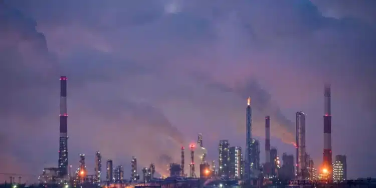 Refinaria de petróleo em Omsk, Rússia  • . REUTERS/Alexey Malgavko//File Photo