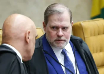 Alexandre de Moraes e Dias Toffoli em sessao plenaria do STF (5/11/2025) | Foto: Gustavo Moreno/STF
