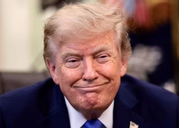 O presidente dos Estados Unidos, Donald Trump, em 6 de agosto de 2026 — Foto: REUTERS/Evelyn Hockstein