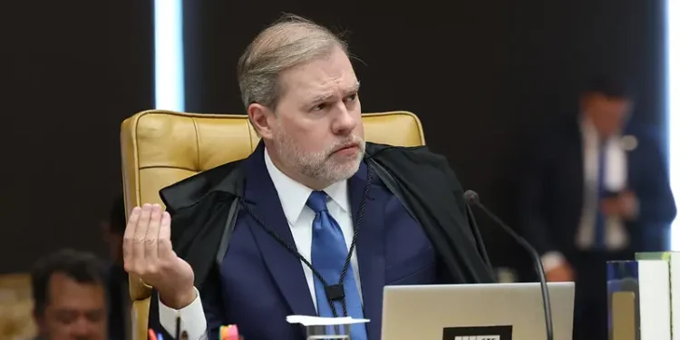 O ministro Dias Toffoli, em sessão do STF (Luiz Silveira/STF)