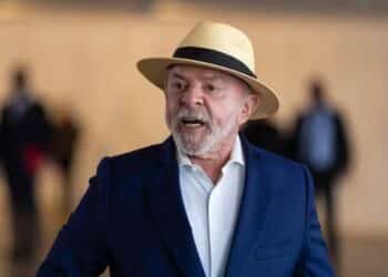 Presidente Lula em evento no Palácio do Itamaraty — Foto: Brenno Carvalho / Agência O Globo