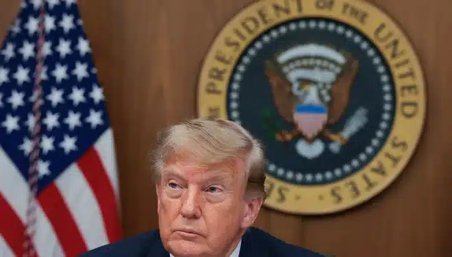 Donald Trump: republicano indicou Daniel Perez ao cargo de embaixador no Brasil em junho (Anna Moneymaker/GETTY IMAGES NORTH AMERICA/Getty Images via AFP)