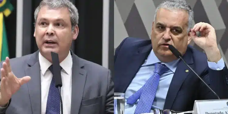 À esquerda, o deputado Lindbergh Farias (PT); à direita, Alfredo Gaspar (PL) • Bruno Spada/Câmara dos Deputados/Jefferson Rudy/Agência Senado