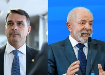 Flávio Bolsonaro e Lula Fotos: Andressa Anholete/Agência Senado // Ricardo Stuckert/PR