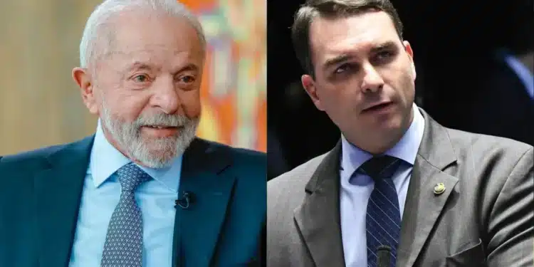 Presidente Lula e o senador Flávio Bolsonaro  • CNN