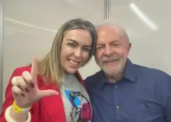 Roberta Luchsinger e Luiz Inácio Lula da Silva  • Reprodução/Redes sociais - 01/05/2022