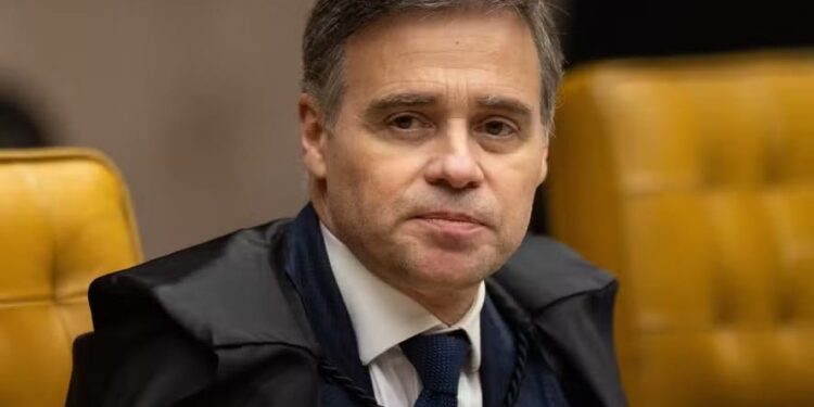 Ministro André Mendonça durante sessão plenária no STF — Foto: Brenno Carvalho / Agência O Globo