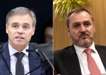 O ministro do STF André Mendonça e o diretor-geral da Polícia Federal, Andrei Rodrigues — Foto: Luiz Silveira/STF e Brenno Carvalho / Agência O Globo