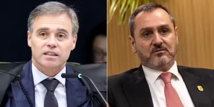 O ministro do STF André Mendonça e o diretor-geral da Polícia Federal, Andrei Rodrigues — Foto: Luiz Silveira/STF e Brenno Carvalho / Agência O Globo