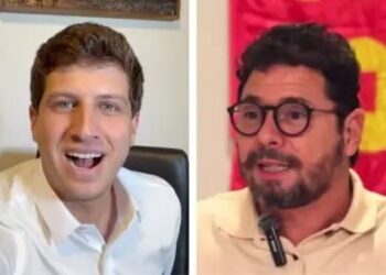 Ex-prefeito do Recife João Campos (PSB) e ex-vereador da cidade Ivan Moraes (PSOL) são pré-candidatos ao governo de Pernambuco (Redes sociais/Reprodução)