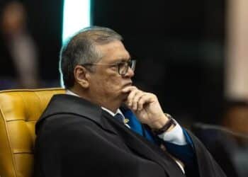 Sessão Plenária do Supremo Tribunal Federal (STF), Flávio Dino — Foto: Brenno Carvalho / Agência O Globo