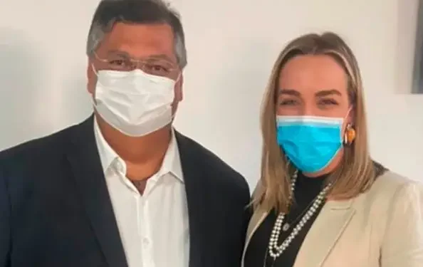 Flávio Dino e Roberta Luchsinger (Instagram/Reprodução)