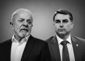 Lula e Flávio: diferença entre os dois caiu de 9 para apenas 4 pontos percentuais (Ricardo Stuckert/PR/Agência Senado/Montagem/Flickr)