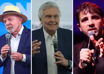 Lula, Ronaldo Caiado e Renan Santos — Foto: arte/g1