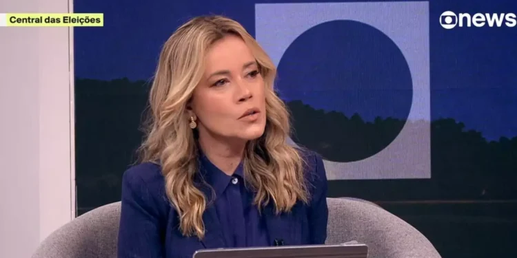 A apresentadora Natuza Nery classificou de 'mansplaining' a atitude de Lula com Renata Vasconcellos
Foto: Reprodução/TV