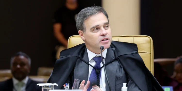 O ministro André Mendonça, durante sessão do STF (Luiz Silveira/STF)