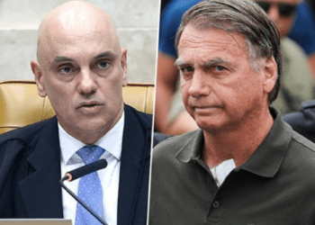 Moraes vota por rejeitar recurso de Bolsonaro contra condenação no STF.(Imagem: Luiz Silveira/STF | Fabio Rodrigues-Pozzebom/Agência Brasil)