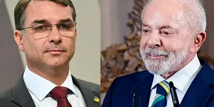 Flávio Bolsonaro e Luiz Inácio Lula da Silva | Crédito: Evaristo Sá/AFP; Ricardo Stuckert/PR