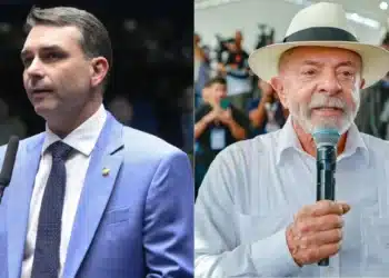 O senador Flávio Bolsonaro (PL) e o presidente Luiz Inácio Lula da Silva (PT), candidatos à Presidência  • Carlos Moura/Agência Senado e Ricardo Stuckert/PR