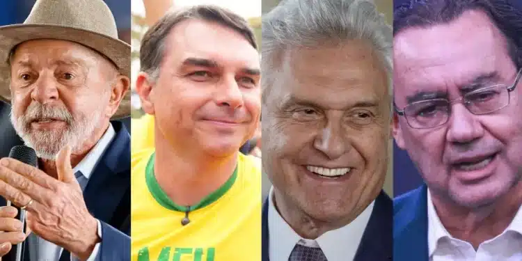 Da esquerda para a direita, Luiz Inácio Lula da Silva (PT), Flávio Bolsonaro (PL) e Augusto Cury (Avante)  • Ricardo Stuckert / PR - Lula/ Carlos Moura/Agência Senado/ Renato Pizzutto/Band