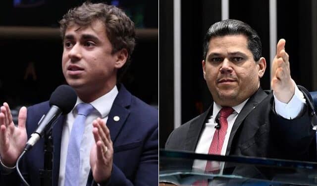 Nikolas Ferreira e Davi Alcolumbre Fotos: Bruno Spada/Câmara dos Deputados | Carlos Moura/Agência Senado