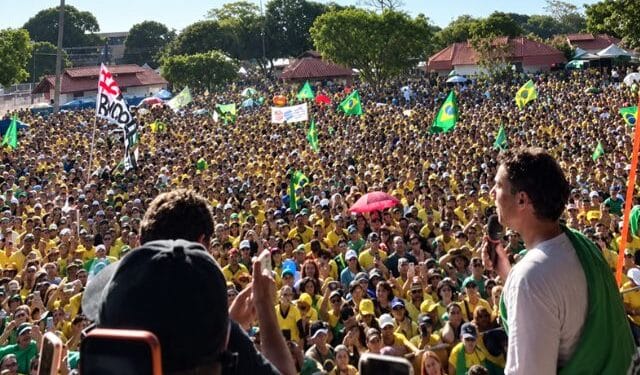 Nikolas Ferreira em ato no Amapá Foto: Reprodução Instagram Wess Guimarães