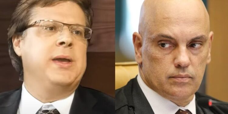 Airton Vieira e Alexandre de Moraes. Foto: Reprodução