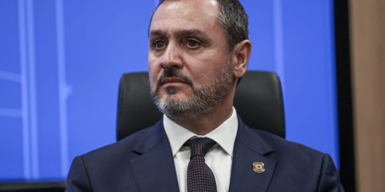 O diretor-geral da PF, Andrei Rodrigues, em entrevista  (José Cruz/Agência Brasil)
