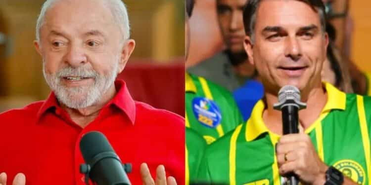 Lula e Flávio: candidatos tentam mobilizar o eleitor a tentar encerrar a disputa presidencial no primeiro turno (Ricardo Stuckert e Vittor Sales/Divulgação/.