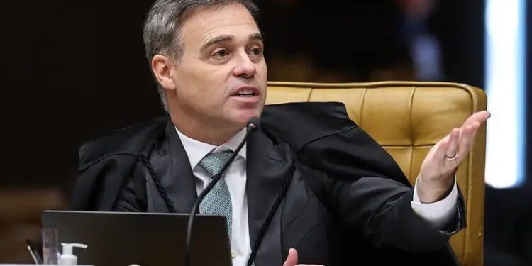 O ministro André Mendonça, durante sessão do STF (Alejandro Zambrana/STF)