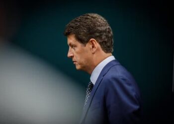 Ricardo Salles na Câmara dos Deputados — Foto: Brenno Carvalho / Agência O Globo